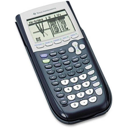 A TI graphing calculator